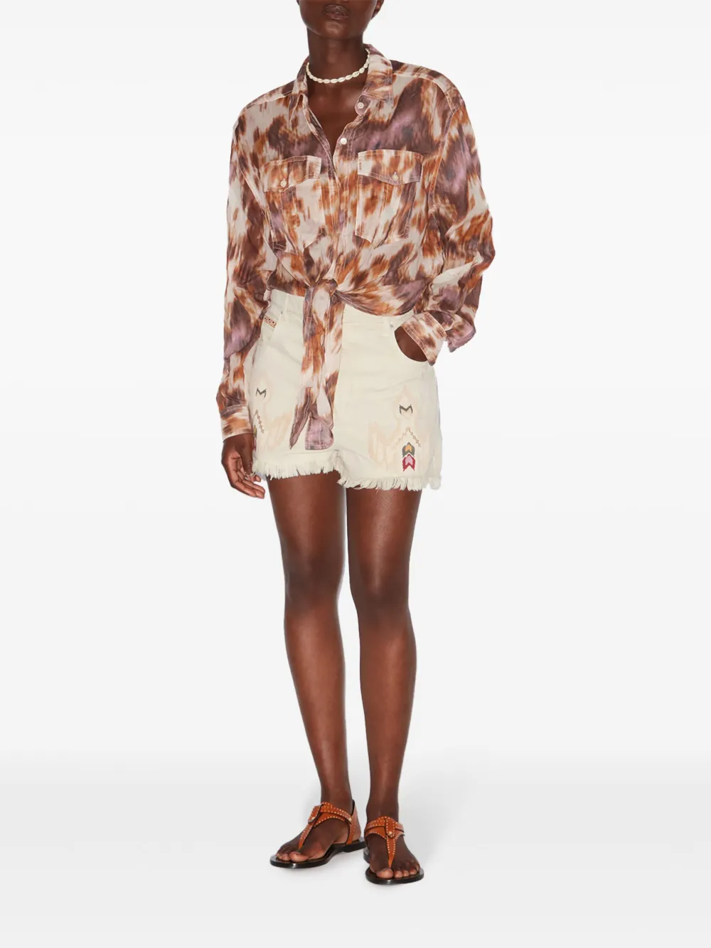 MARANT ÉTOILE Lesia shorts - Beige