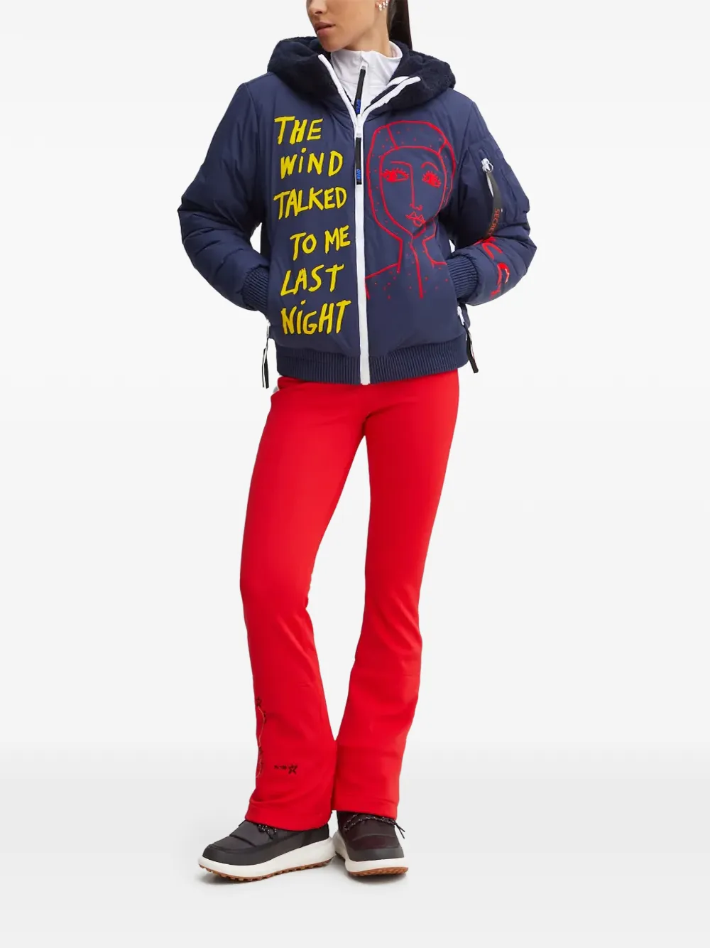 Rossignol x JCC Yeti ski-jack met capuchon - Blauw