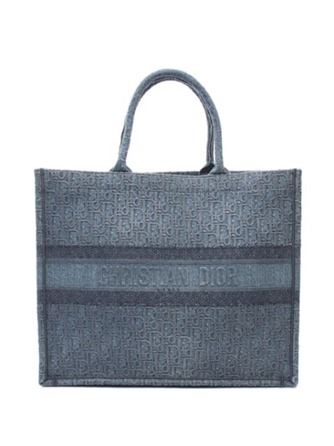 Christian Dior 21th Century Large Oblique Denim Book tote bag Women