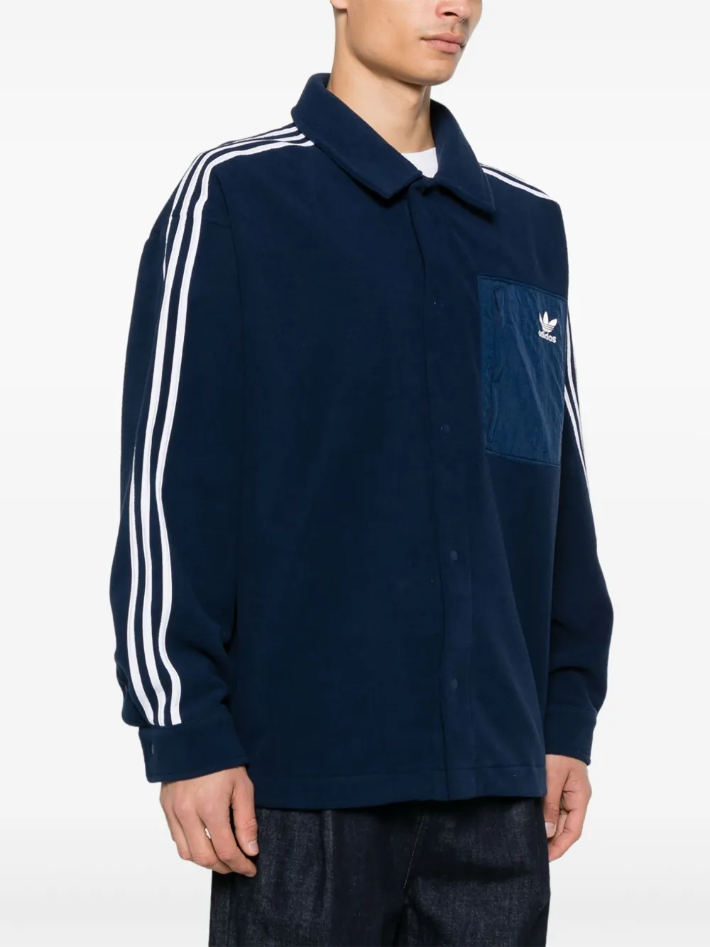  Adidas Fleece Shirt - Blue 
