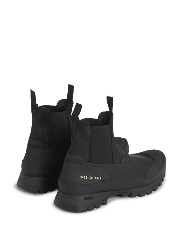Common Projects Leather Ankle Boots | Black | FARFETCH