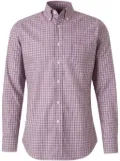 Canali check-print shirt - Pink