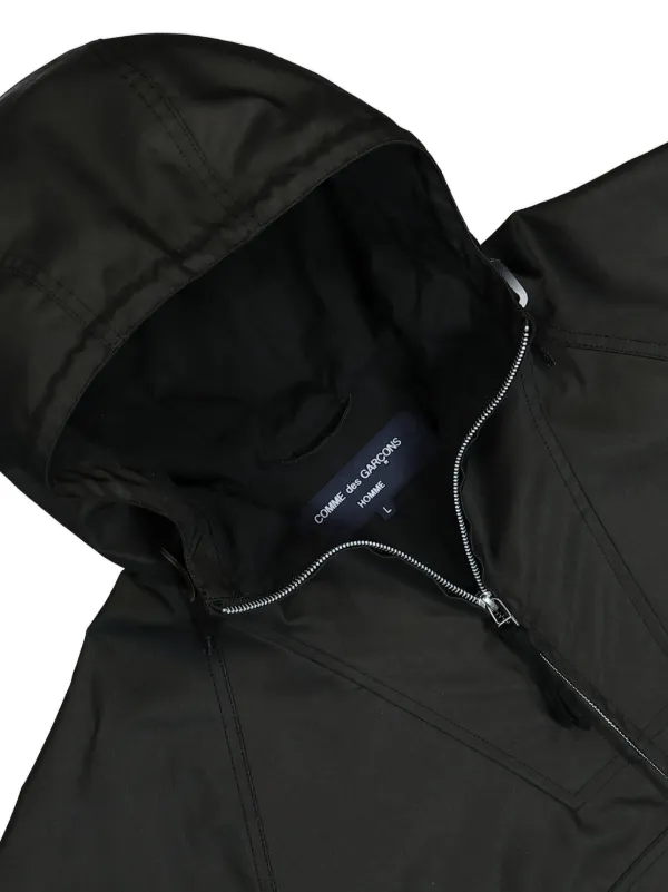 Comme Des Garçons Homme zip-up Hooded Jacket | Black | FARFETCH