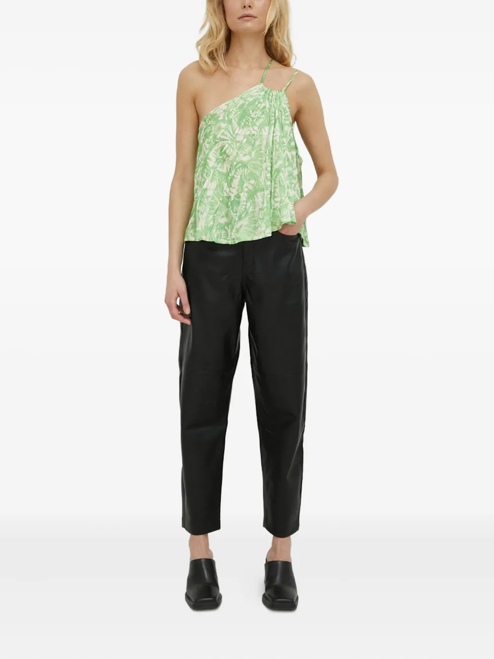 HERSKIND one-shoulder pleated top | Vests & Tank Tops | Image 2