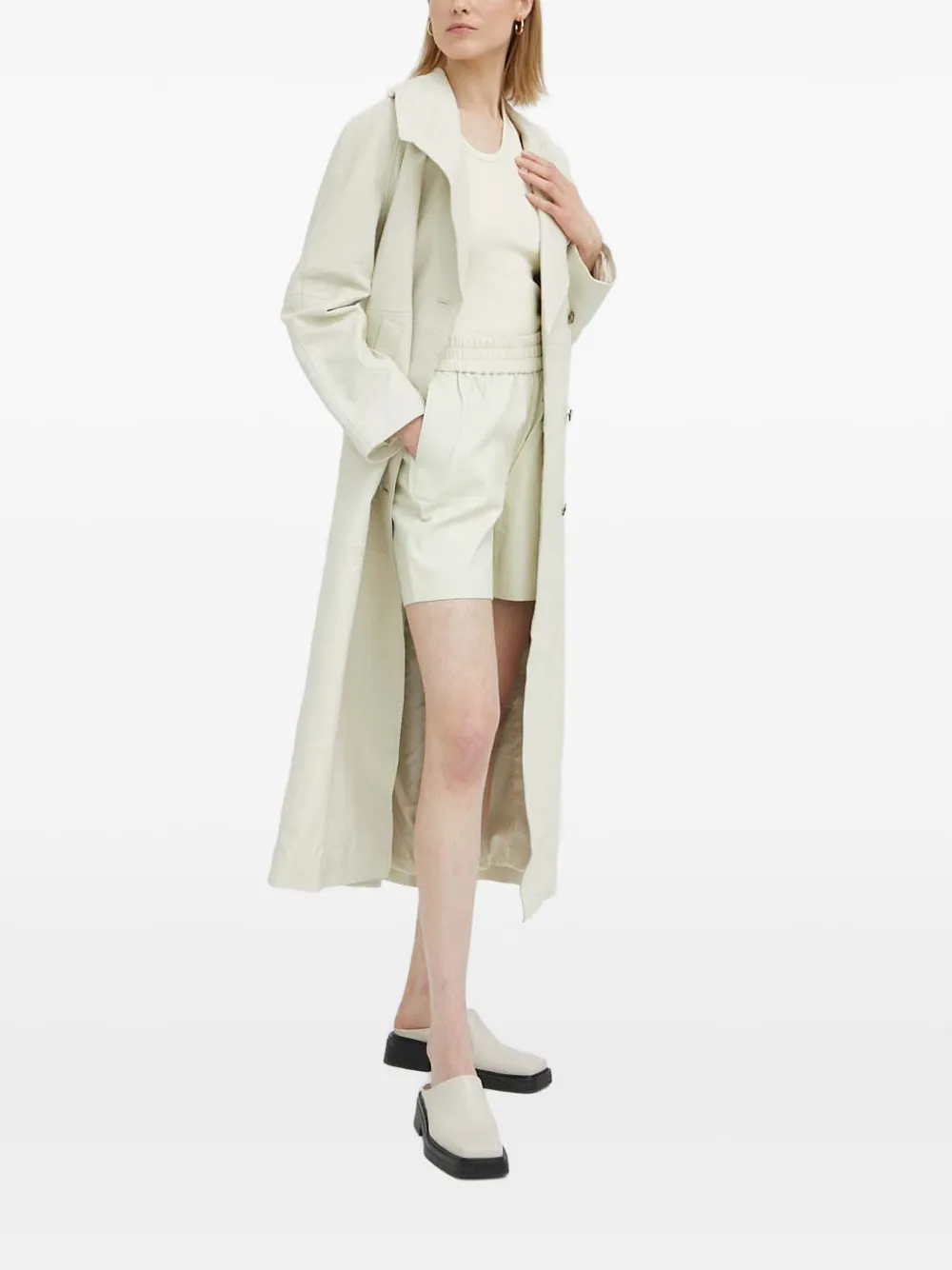 HERSKIND elasticated shorts | Leather & Faux Leather Shorts | Image 2