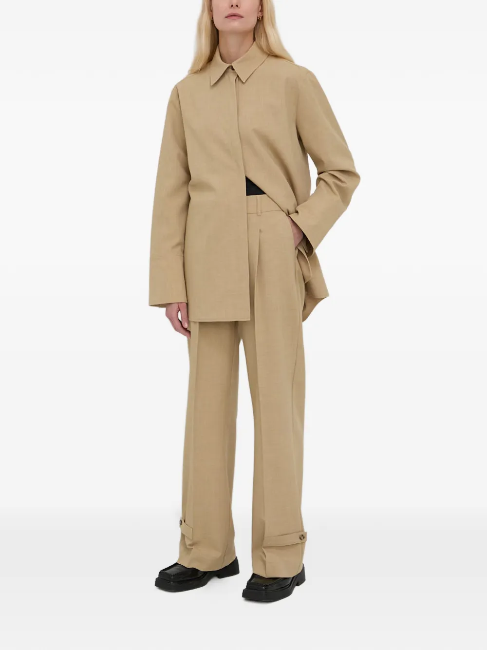  Herskind Cato Buttoned Shirt Jacket - Neutrals 