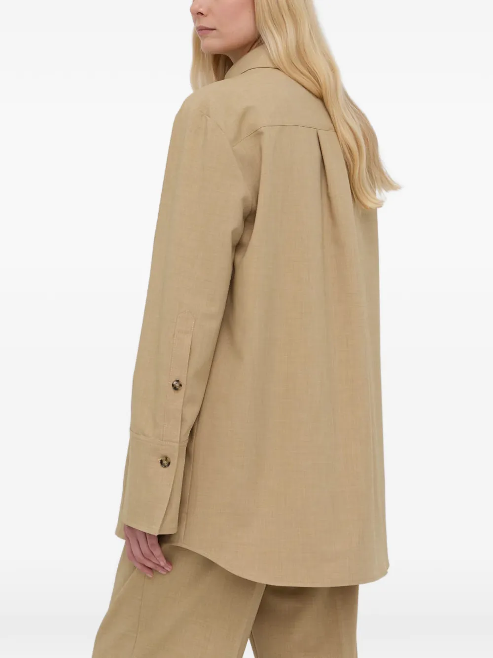 HERSKIND Cato shirtjack met knopen Beige