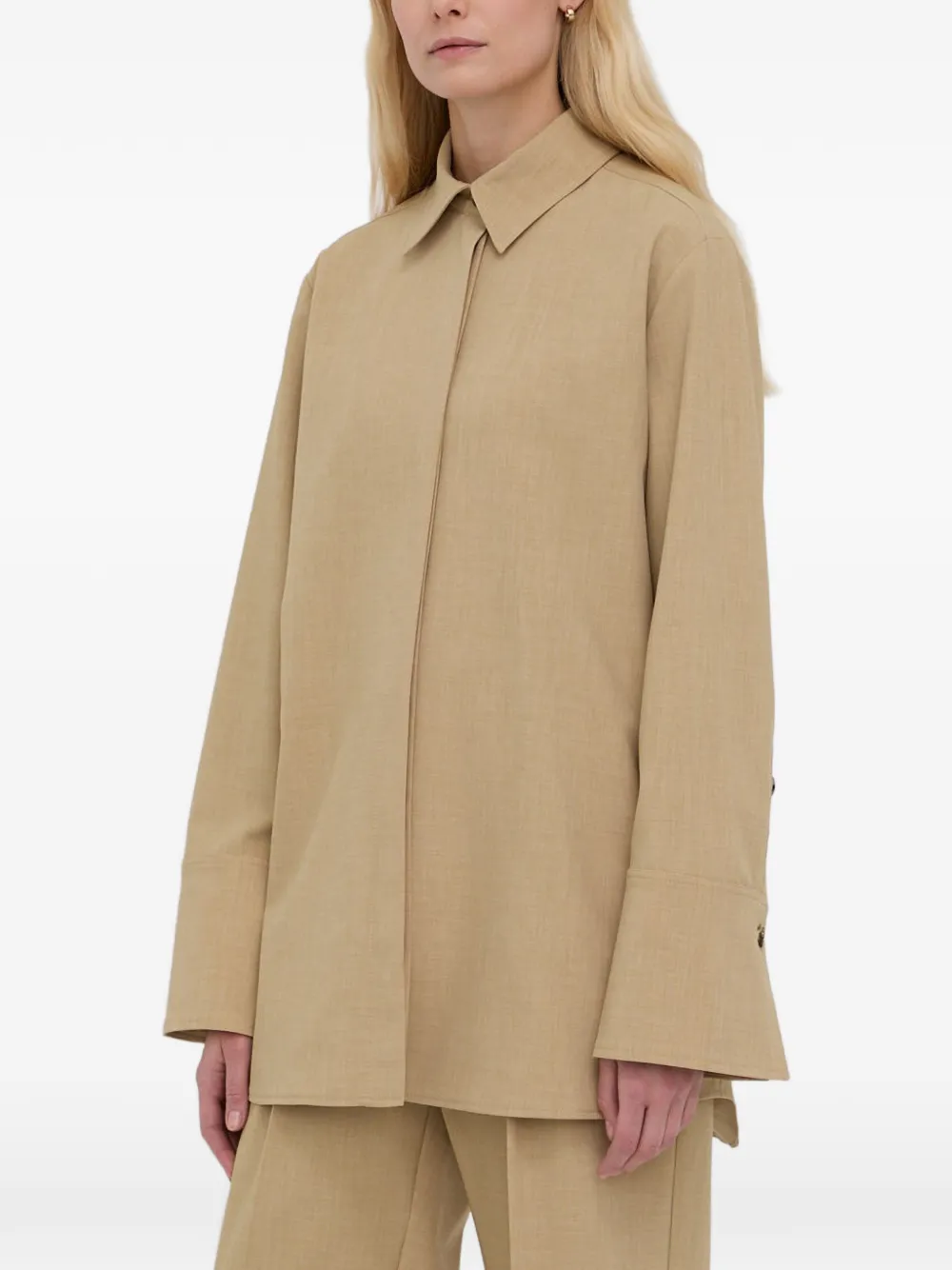 Herskind Cato Buttoned Shirt Jacket - Neutrals 