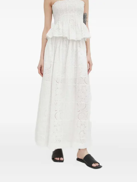 HERSKIND eyelet-slit maxi skirt