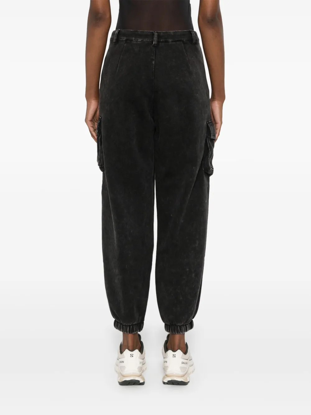 Adidas Originals Washed Cargo Pants In Black