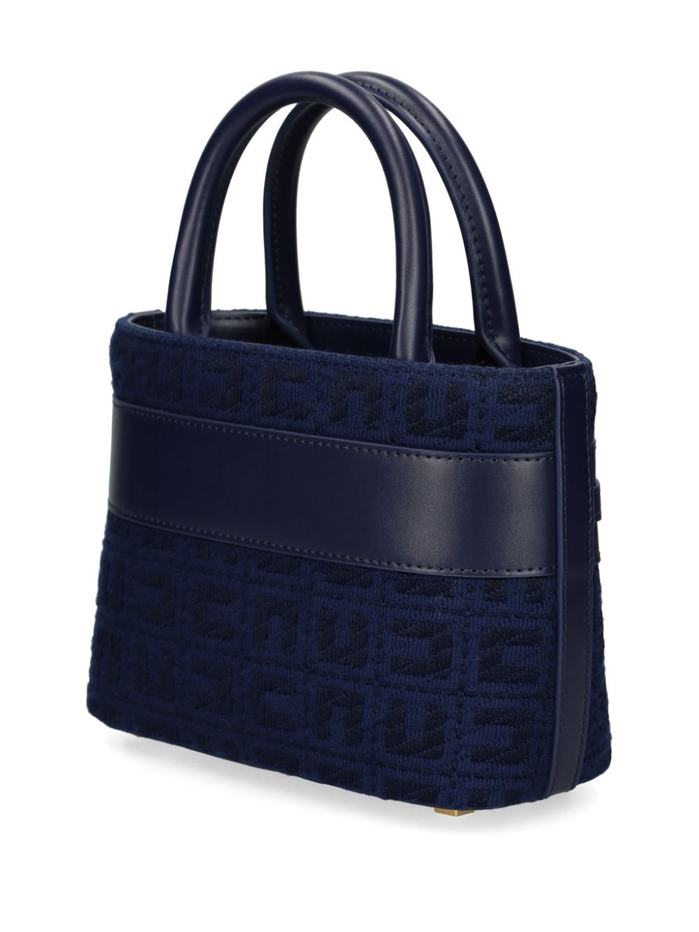 Elisabetta Franchi Horsebit shopper met jacquard - Blauw