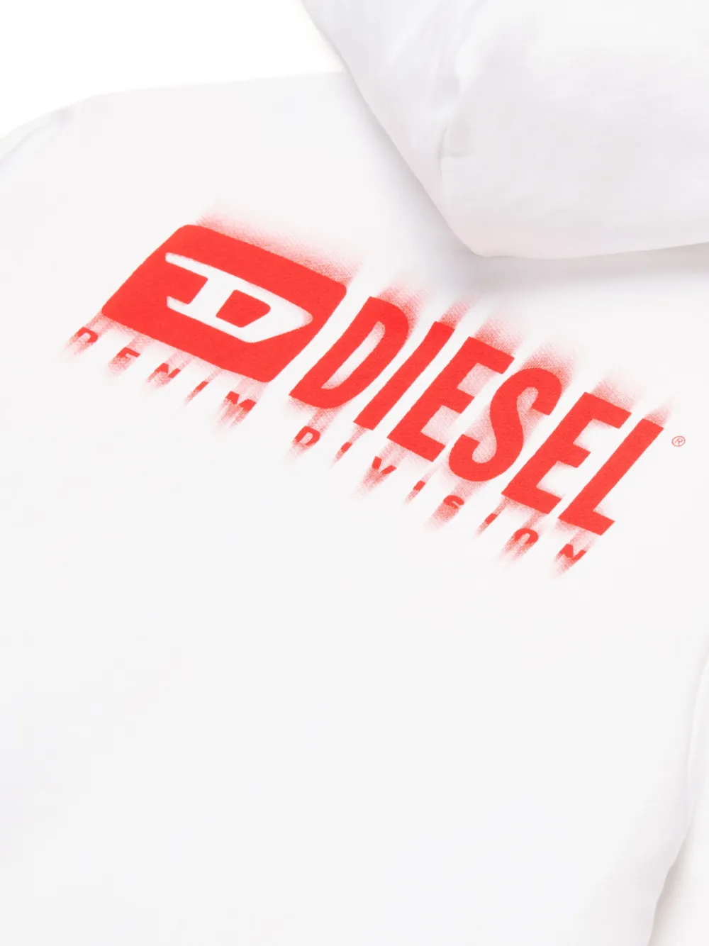 Diesel Kids Hoodie met logo Wit