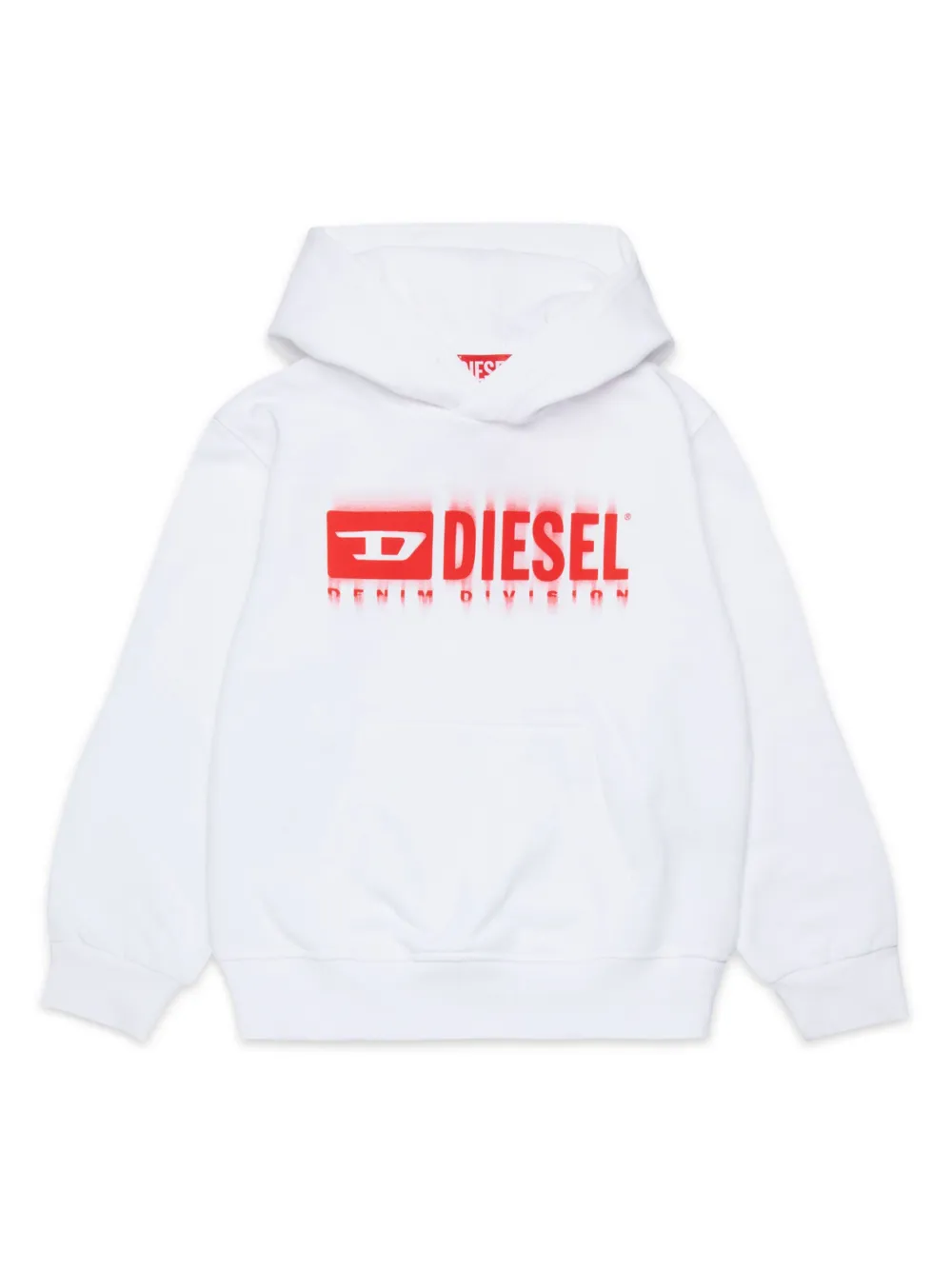 Diesel Kids Hoodie met logoprint Wit