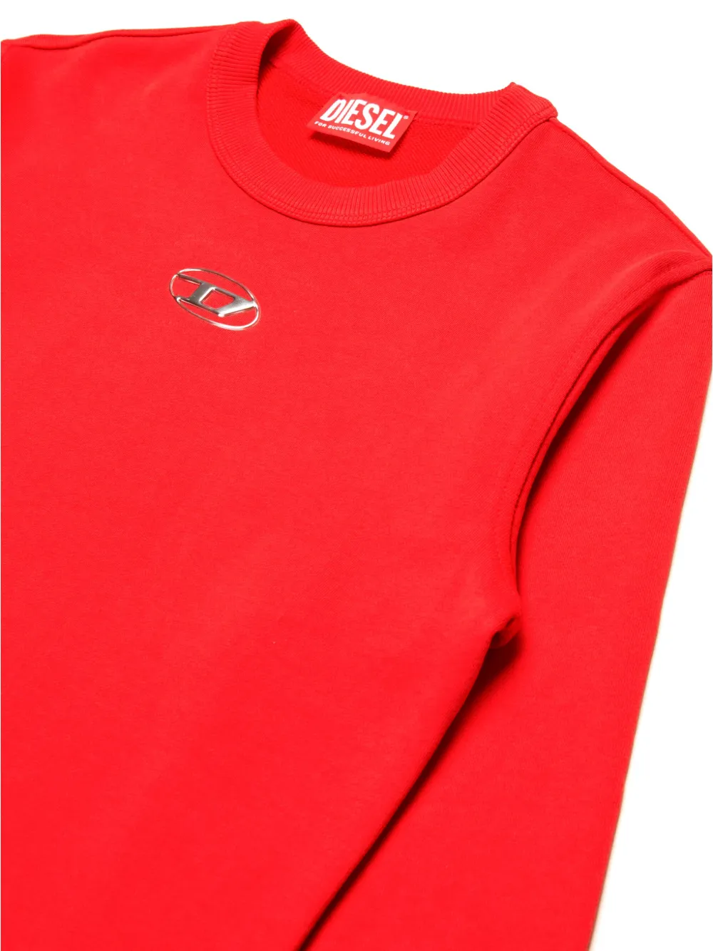 Diesel Kids Sweater met Oval D-logo Rood
