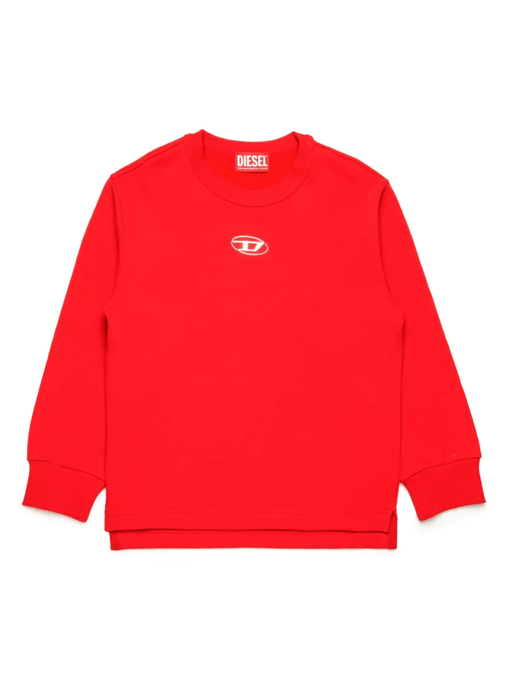 Diesel Kids Sweater met Oval D-logo Rood