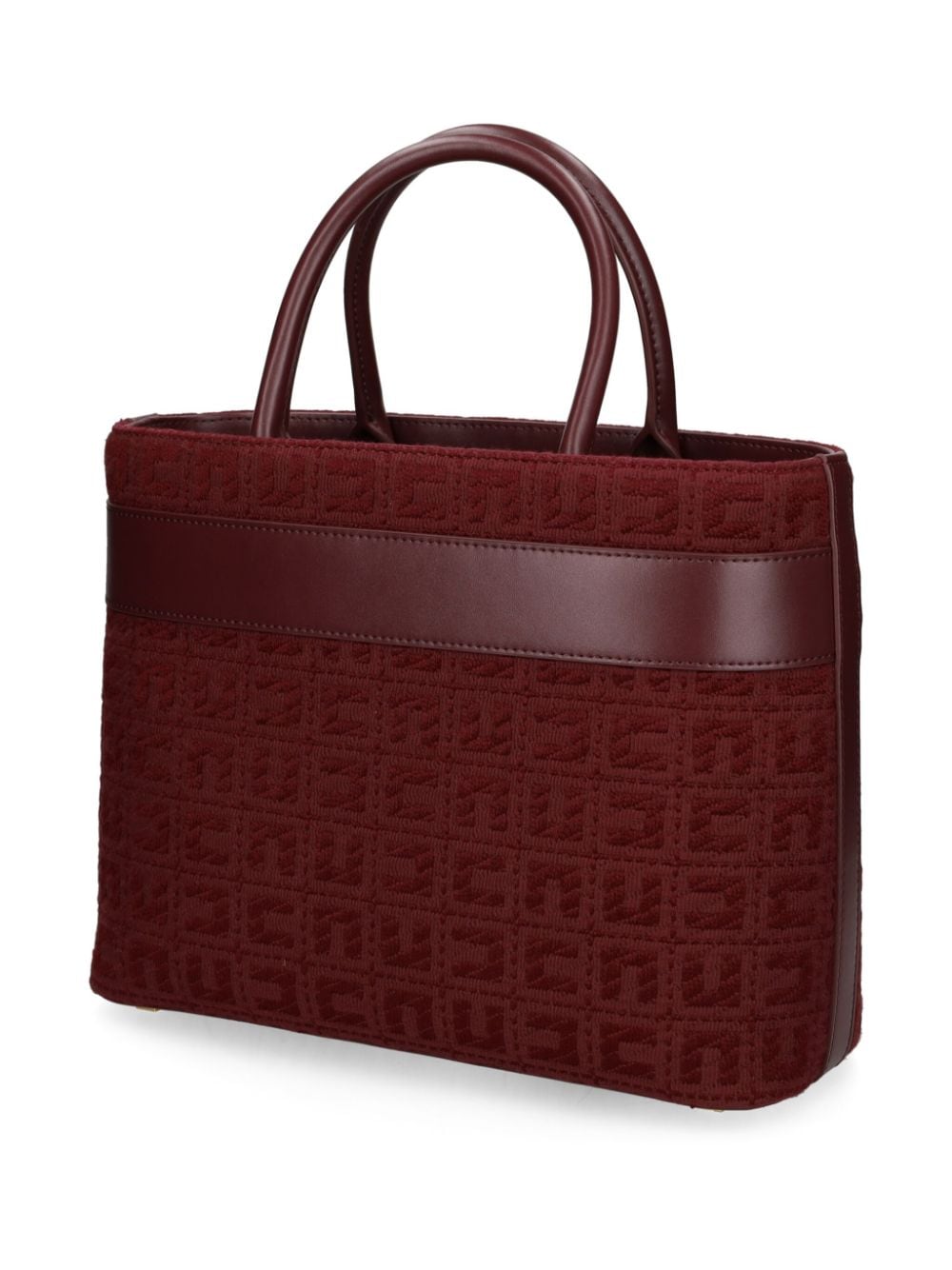 Elisabetta Franchi horsebit jacquard tote bag - Rood