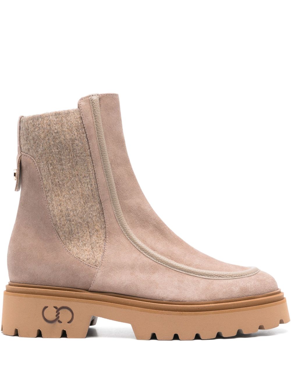 Casadei suede Chelsea boots Neutrals