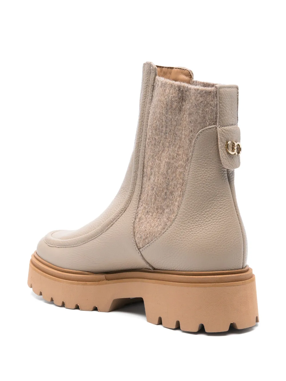Casadei Leren Chelsea laarzen Beige