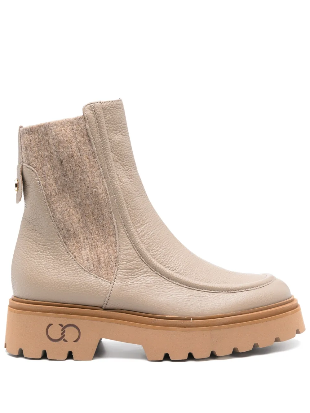 Casadei leather Chelsea boots Neutrals