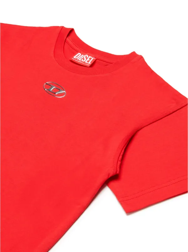 Diesel Kids Oval D Logo t-shirt | Red | FARFETCH