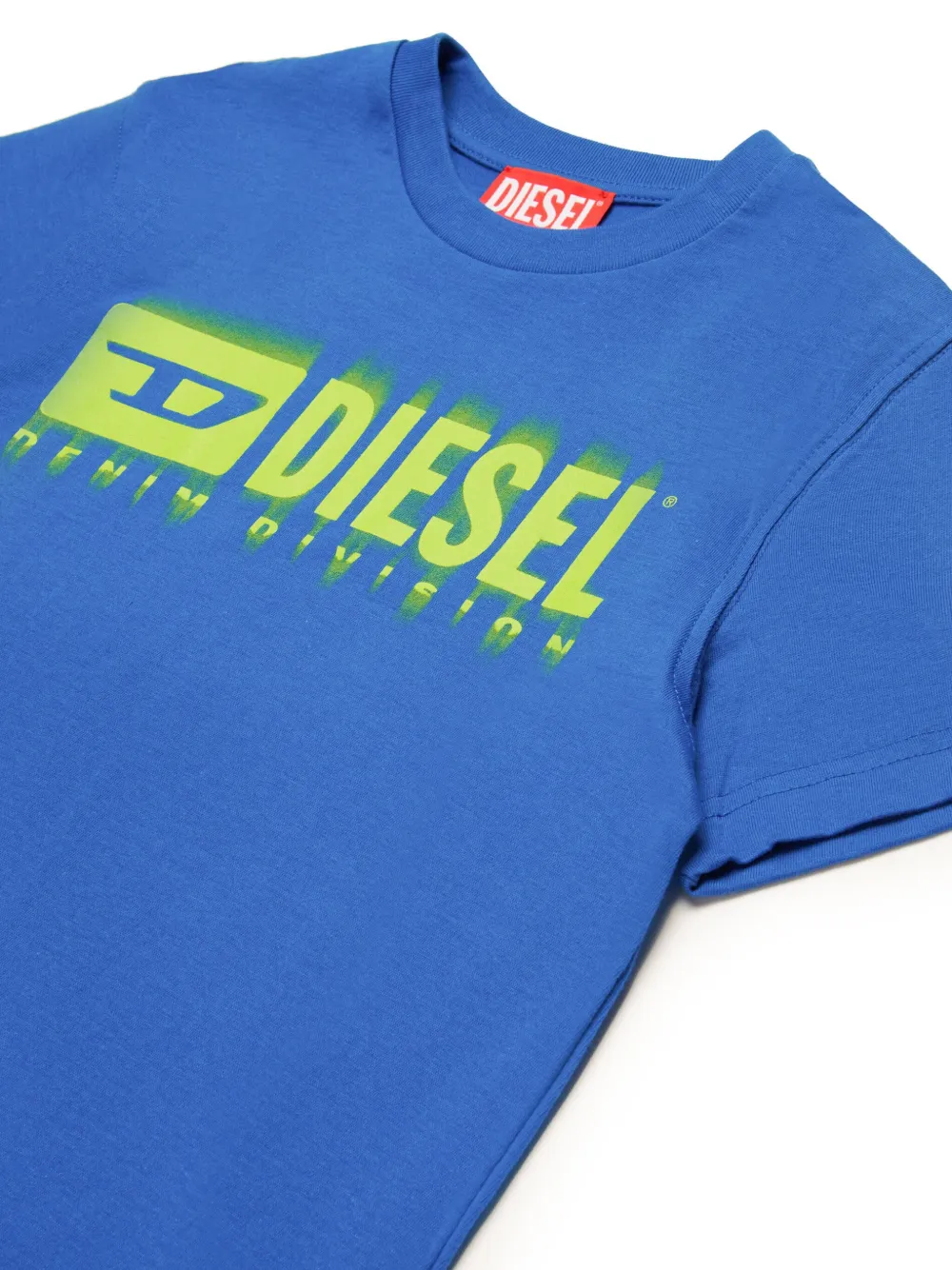 Diesel Kids T-shirt met logo Blauw