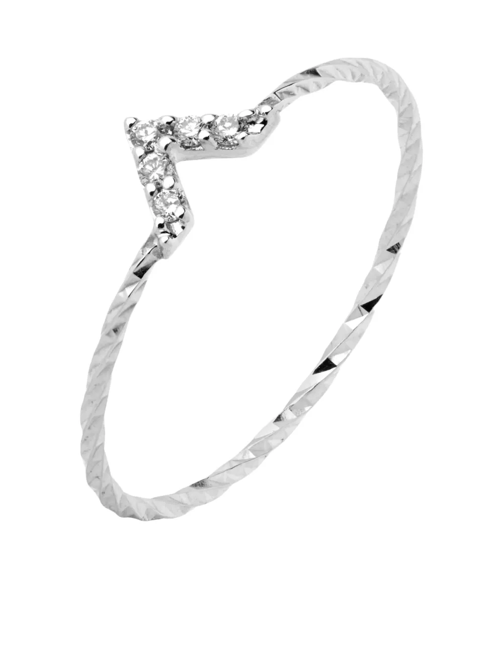 14K white gold Viva diamond ring