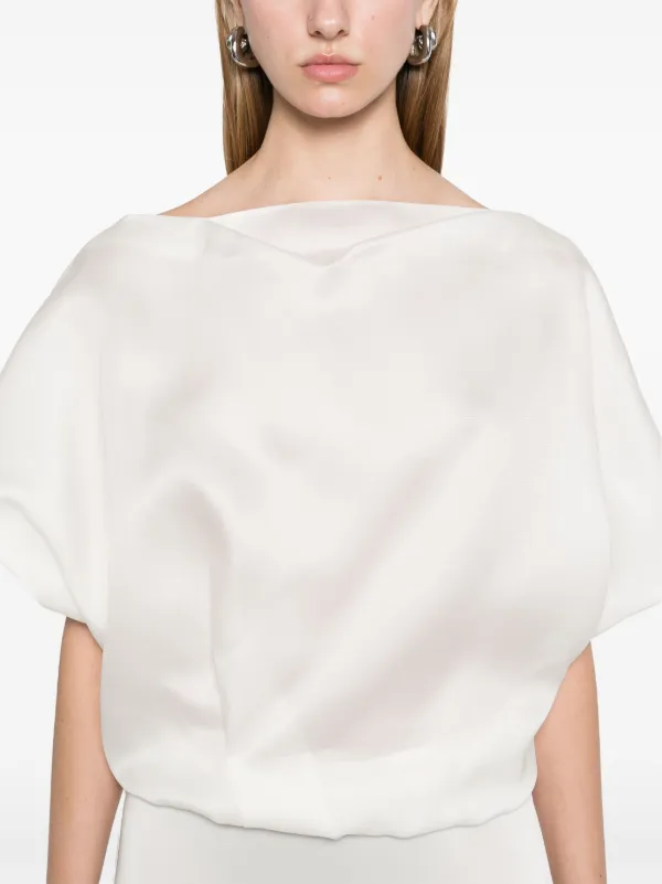 KHAITE Niles Blouse | White | FARFETCH