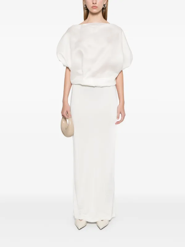KHAITE Niles Blouse | White | FARFETCH
