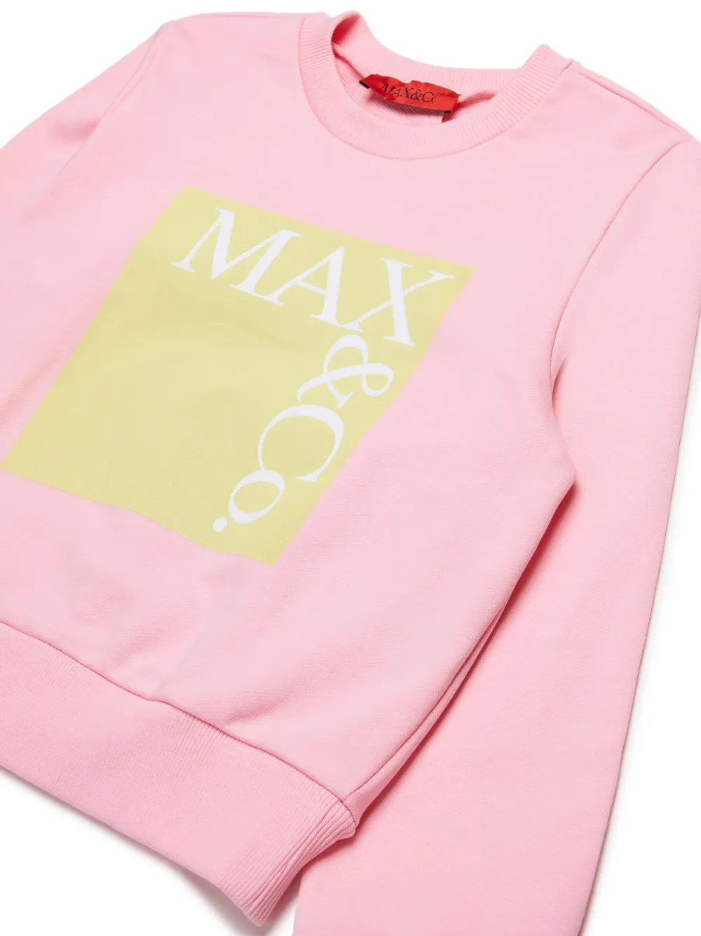 MAX&Co. Kids Sweater met logoprint Roze