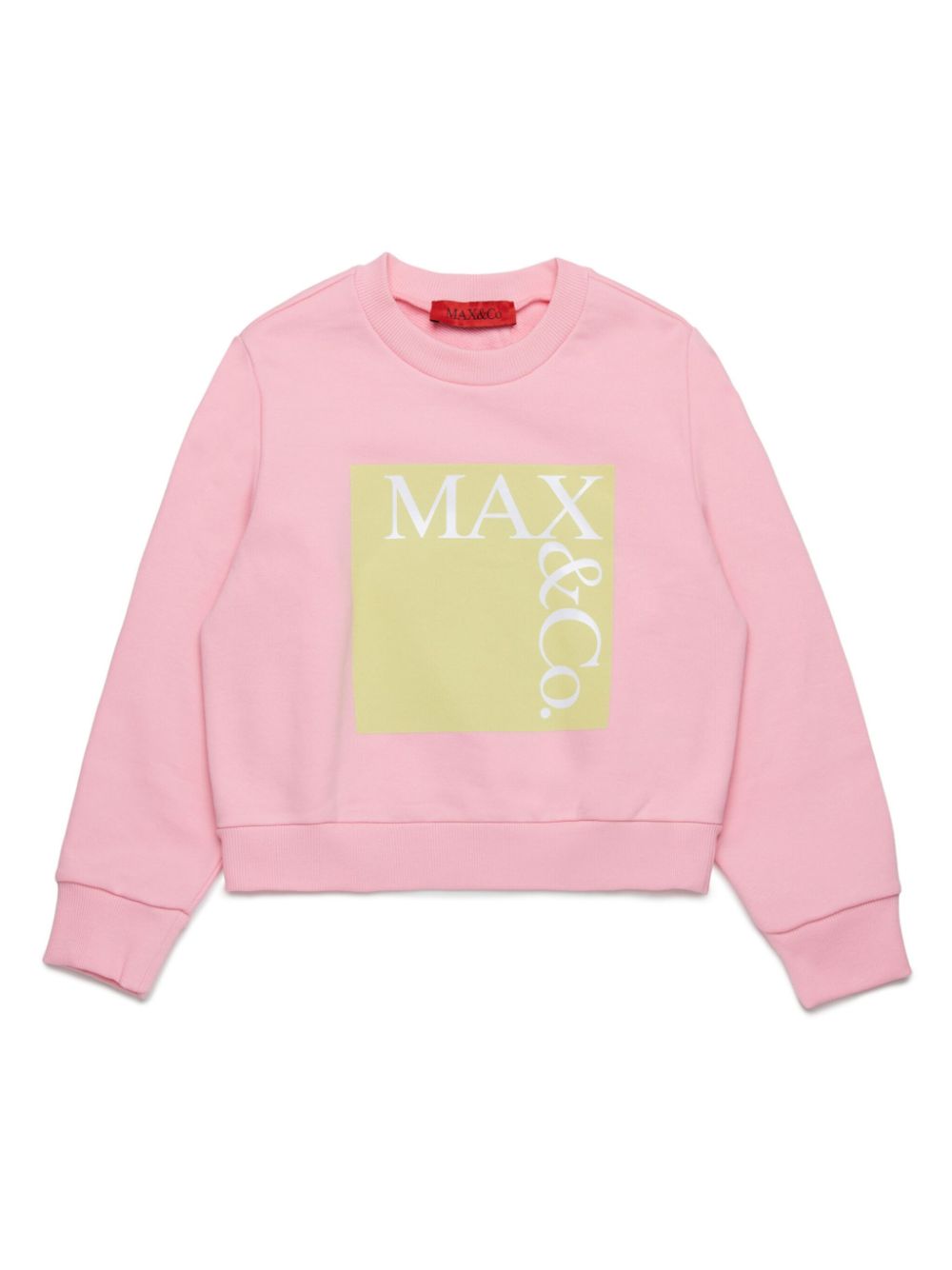 MAX&Co. Kids logo-print crew-neck sweatshirt - Pink