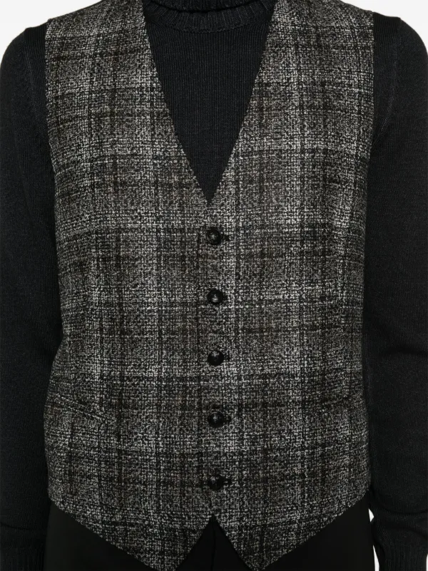 Tagliatore Brian Waistcoat | Black | FARFETCH GE