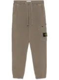 Stone Island jersey-texture cotton track pant - Brown