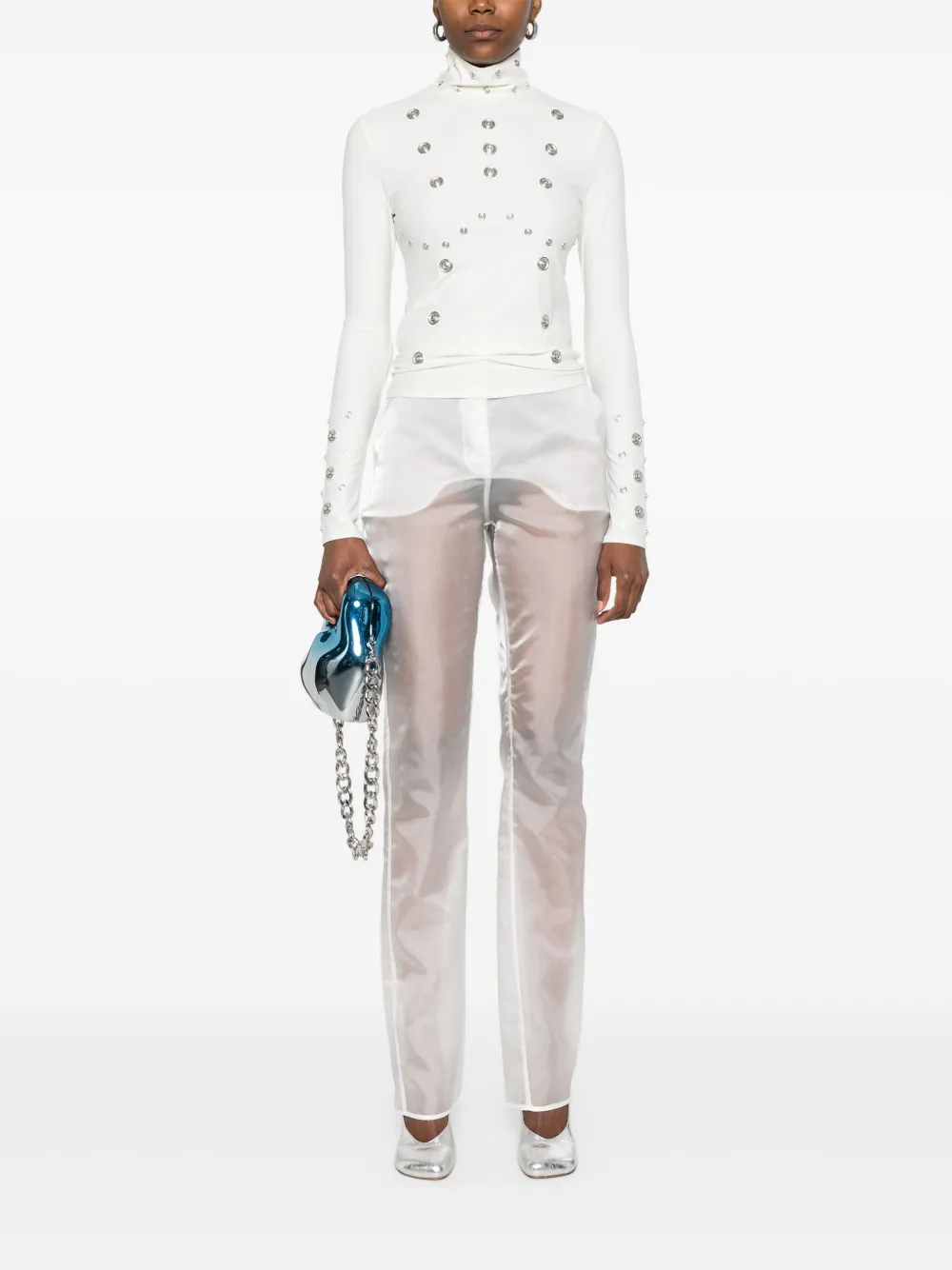 Coperni organza trousers - Wit