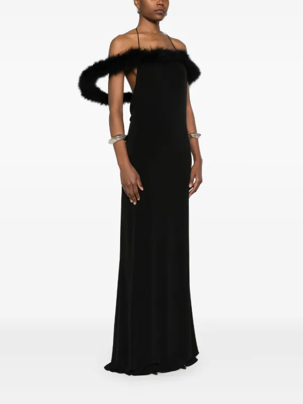 chinese dress ladies ''Hevea' Halo Maxi Dress - Black main image 0