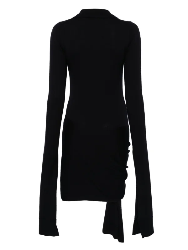 Coperni ロングスリーブミニドレス ブラック Coperni ロングスリーブミニドレス ブラック 長袖・七分袖