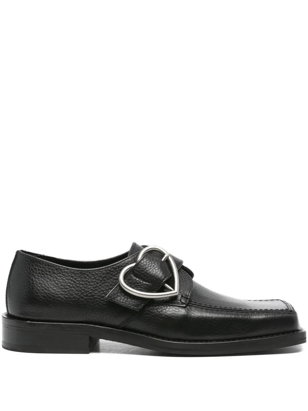 Martine Rose square-toe buckle loafers Black