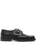 Martine Rose square-toe buckle loafers - Black