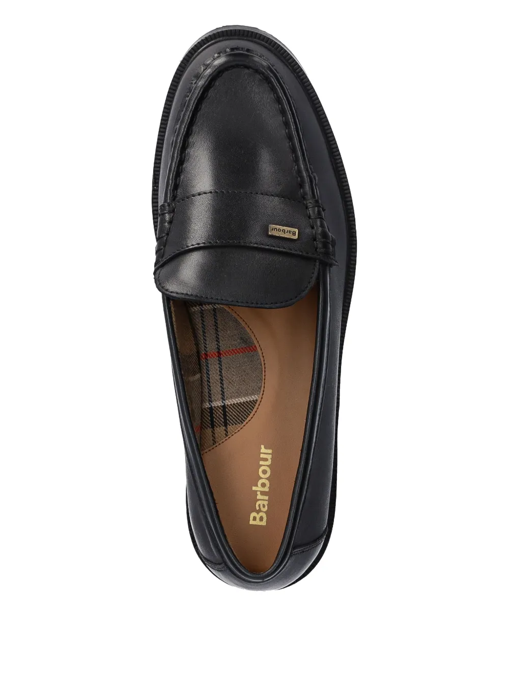 Barbour Leren loafers Zwart