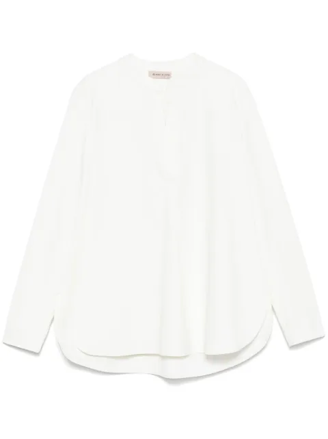 Blanca Vita band-collar blouse