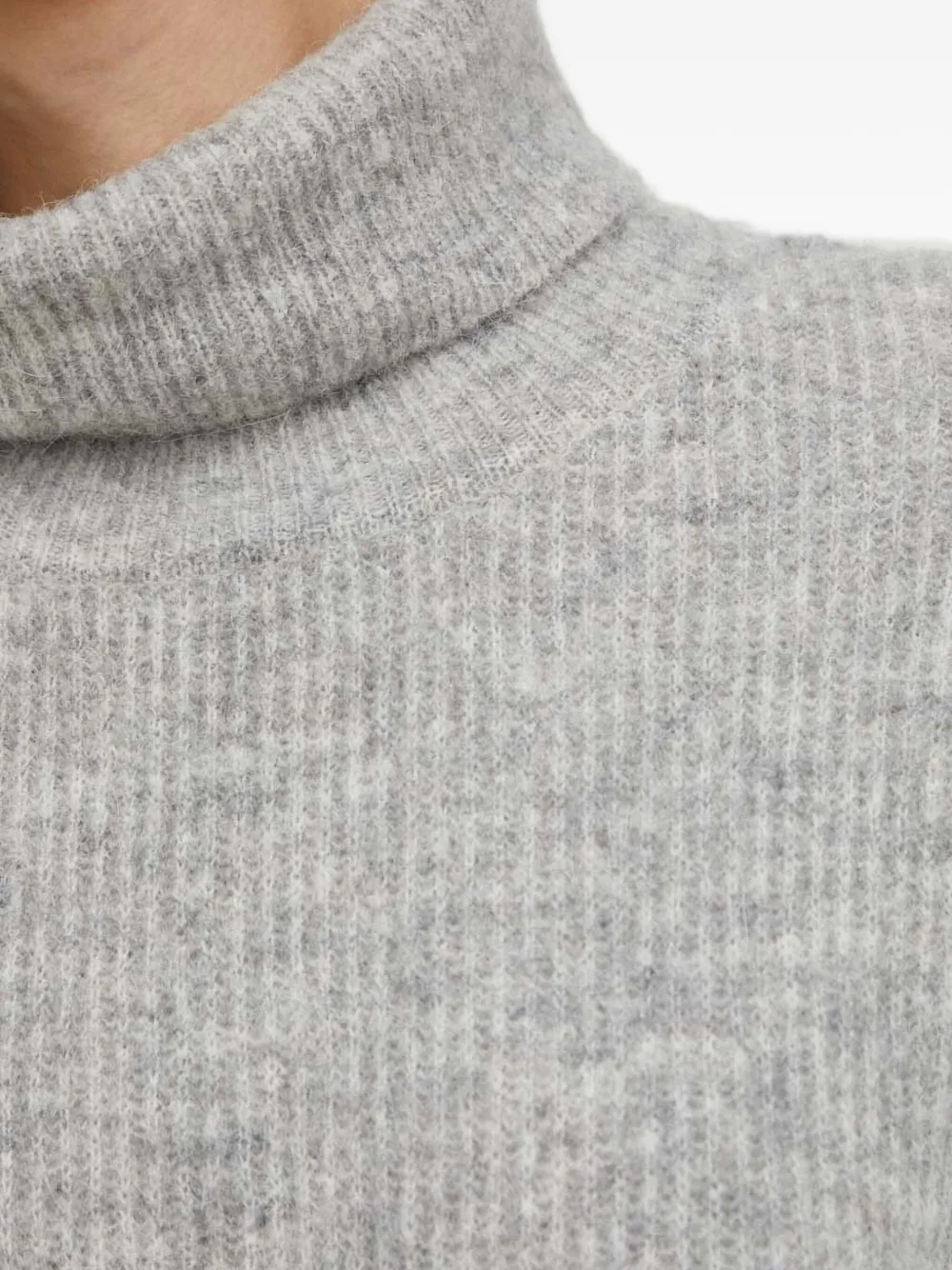 Gestuz Ribgebreide trui Grijs