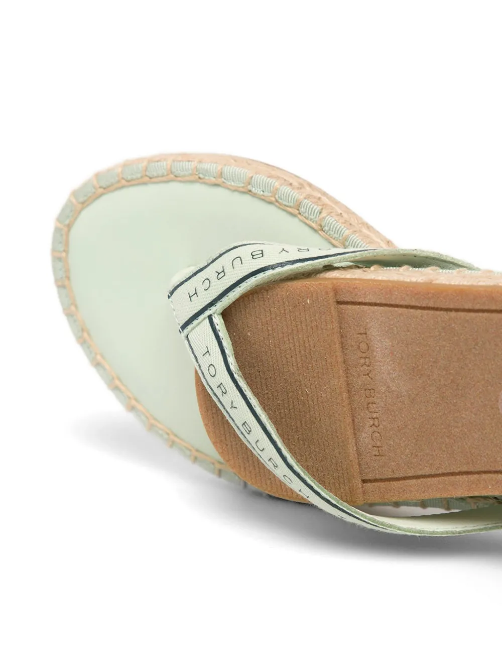Tory Burch Espadrilles met logodetail Groen
