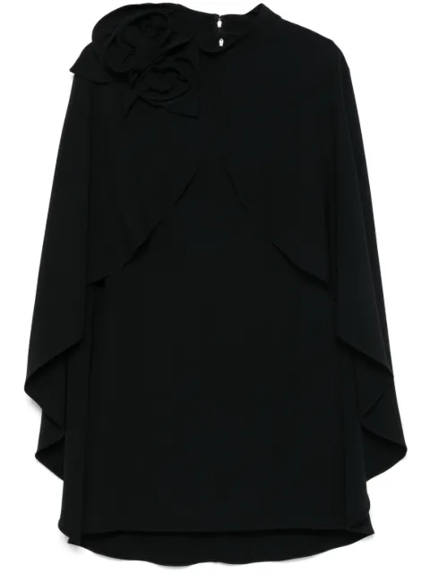 Elie Saab Abito corto con mantella rimovibile