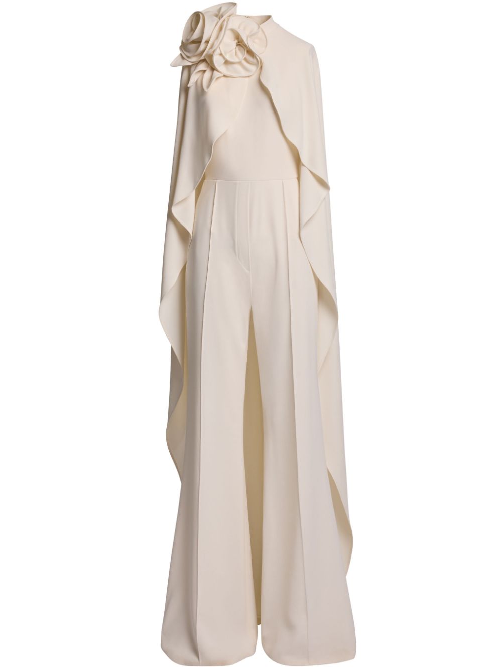 Elie Saab cape-design jumpsuit - White Cover