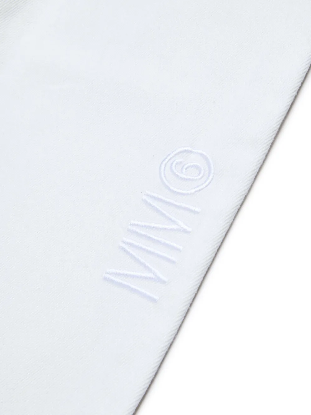 MM6 Maison Margiela Kids Jeans met geborduurd logo Wit