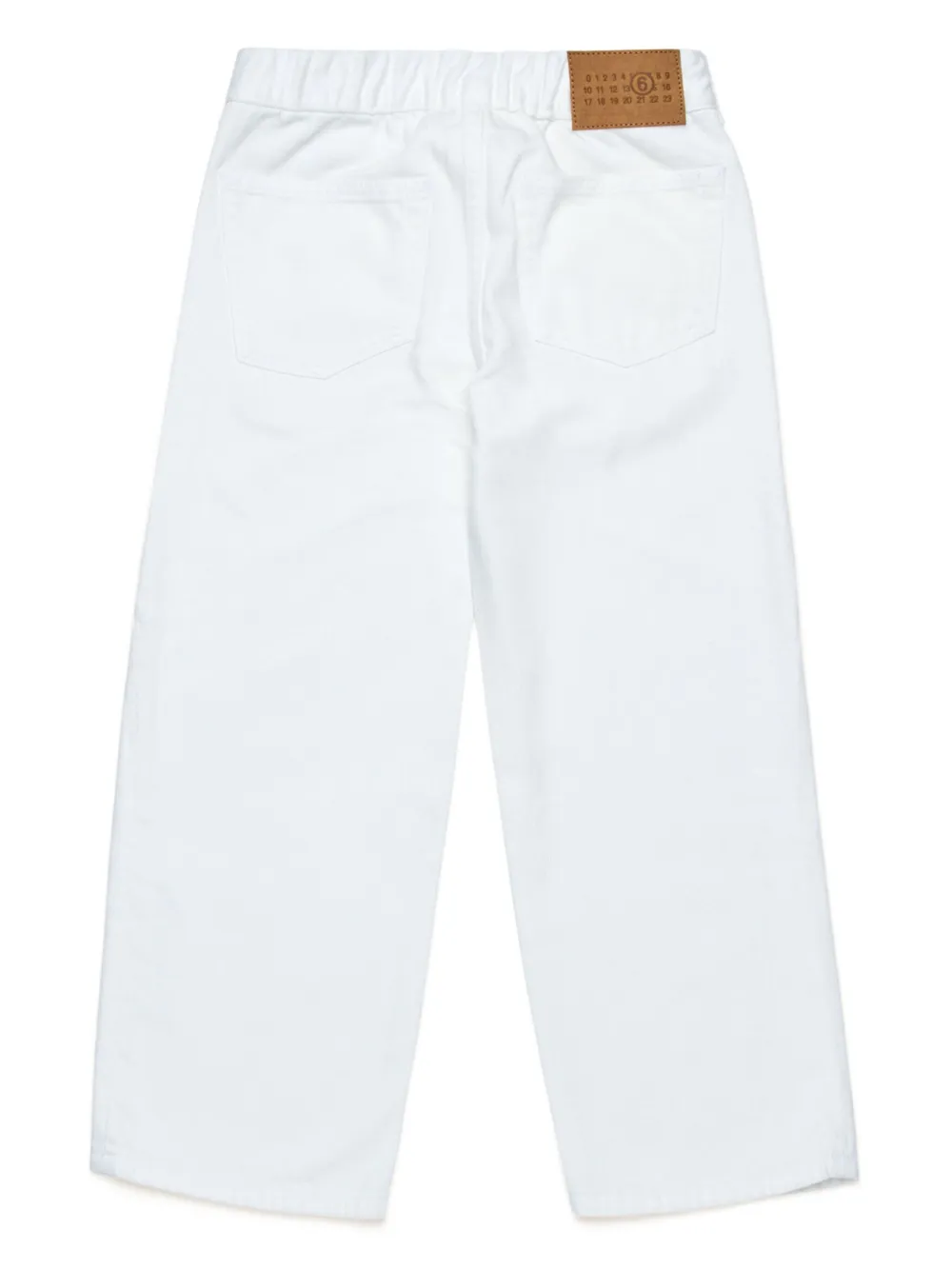 MM6 Maison Margiela Kids Jeans met geborduurd logo - Wit