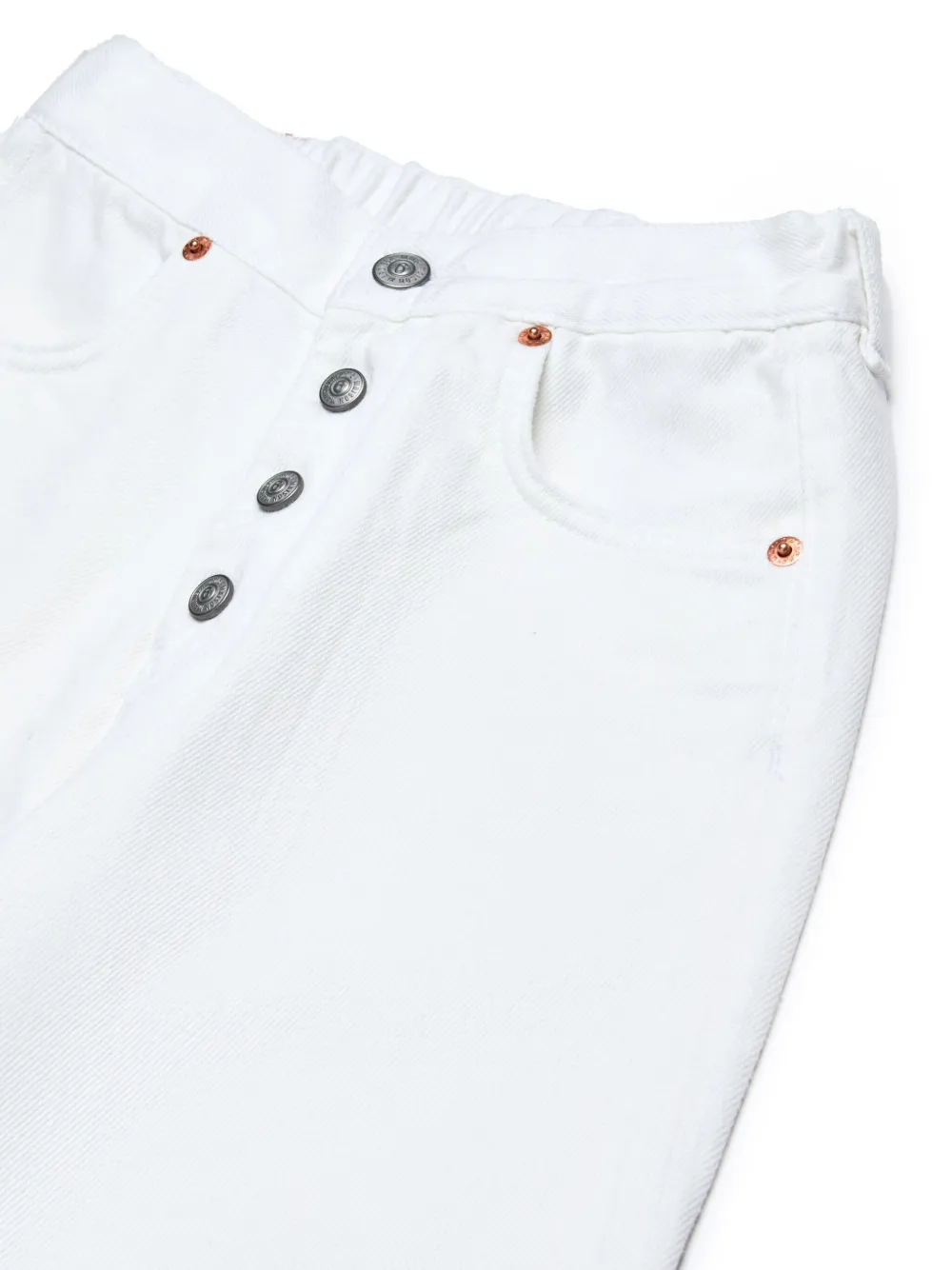 MM6 Maison Margiela Kids Jeans met geborduurd logo Wit