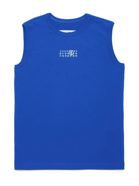 MM6 Maison Margiela Kids logo sleeveless t-shirt