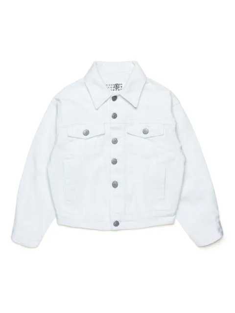 MM6 Maison Margiela Kids chamarra de mezclilla con botones