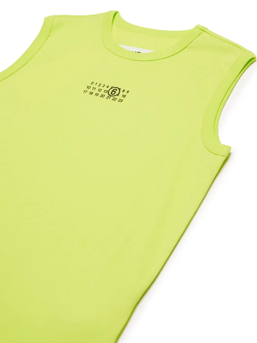 MM6 Maison Margiela Kids Mouwloos T-shirt met logo Groen