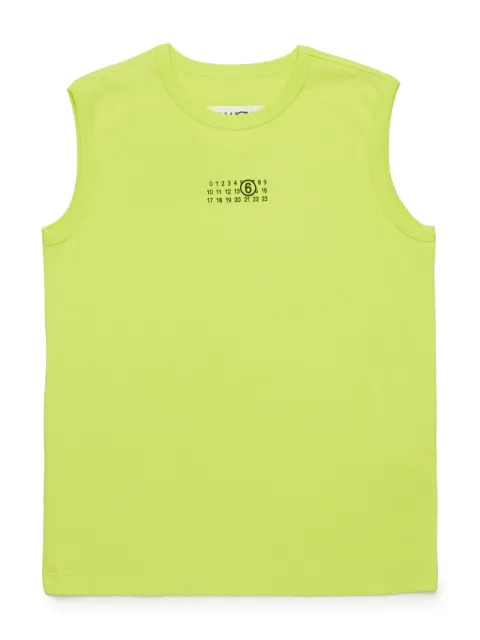 MM6 Maison Margiela Kids logo sleeveless t-shirt
